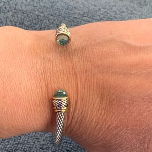 Silver and Gold Tone Cuff Bracelet